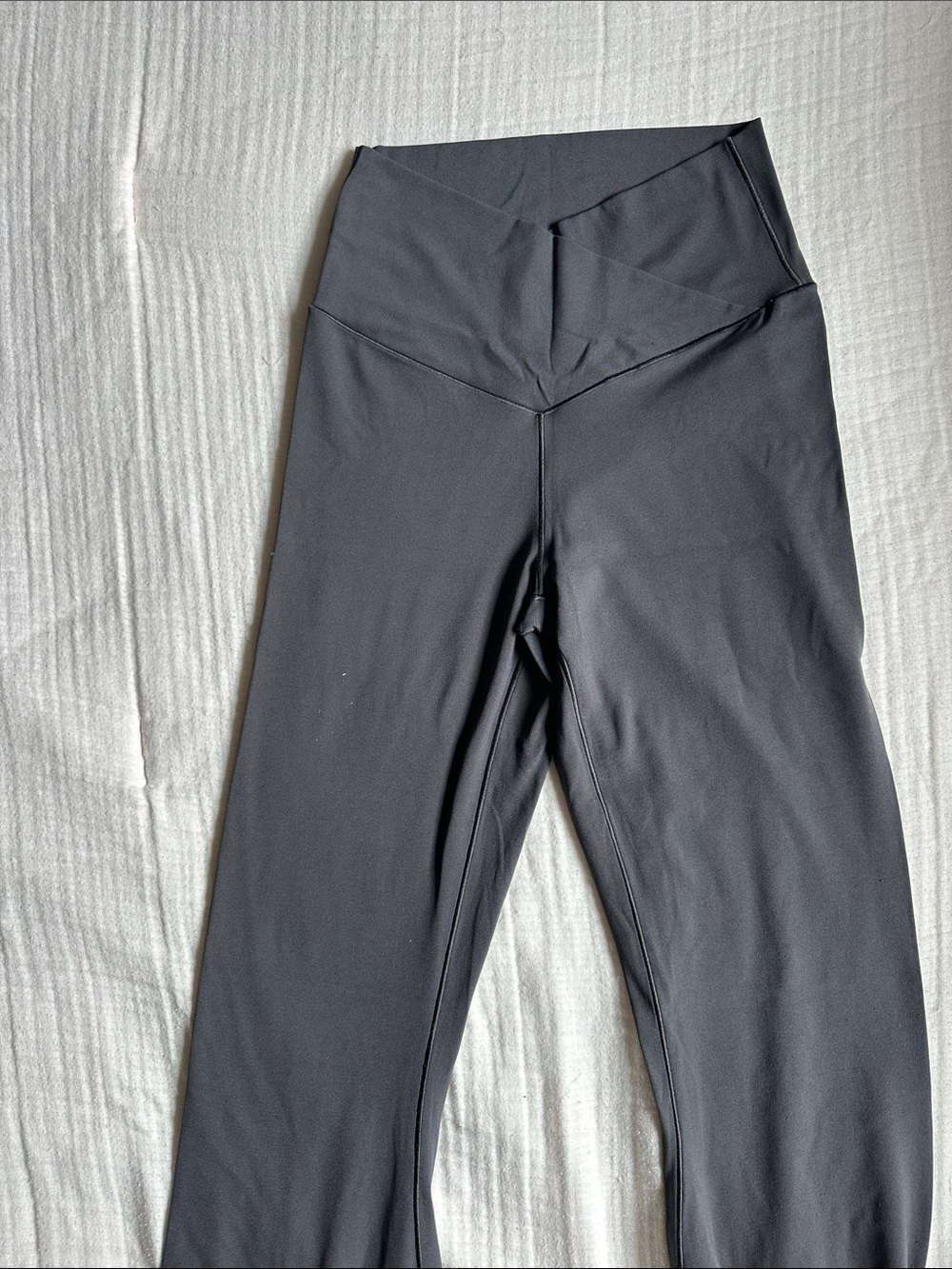 aerie grey V-Waist High-Rise flare